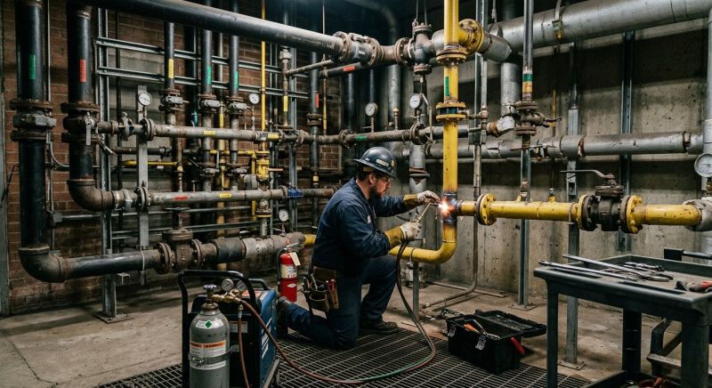 Commercial Gas Piping in Fredericksburg, VA